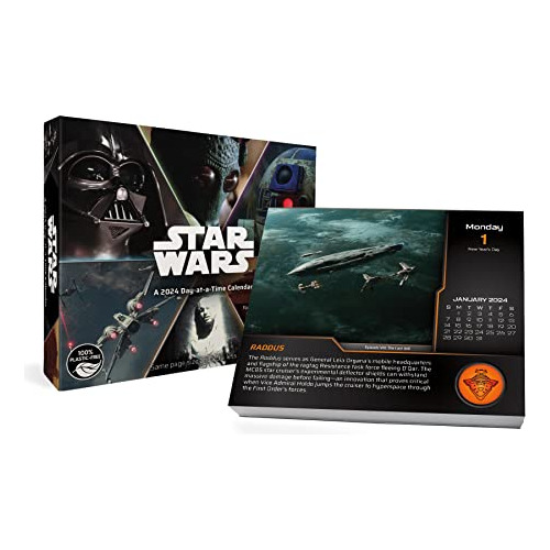 Book : 2024 Star Wars Saga Day-at-a-time Box Calendar -...