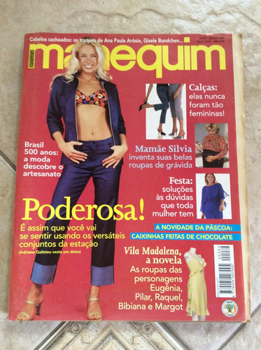 Revista Manequim 484 Adriane Galisteu Silvia Poppovic M397