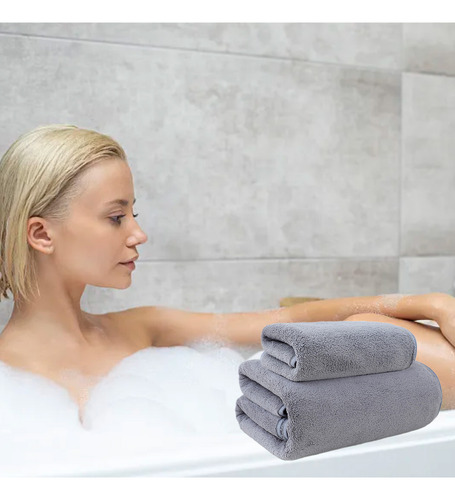 Juego De Toallas De Baño M Bath Towel De Lino Suave Para Pc,