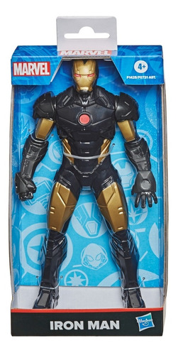 Figura Olympus Marvel 24 Cm Ironman Negro Hasbro