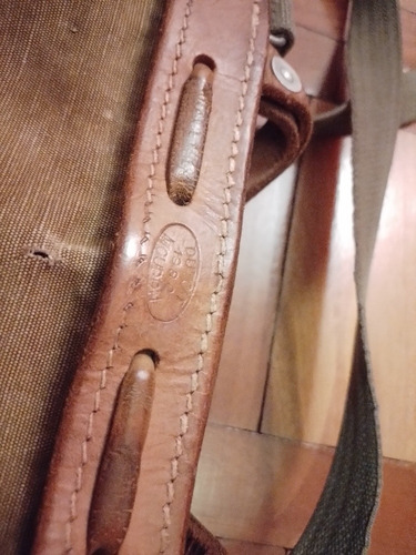 Imagen 3 de 6 de Antigua Bolsa De Pan Accesorio Militar Ejército Suizo Morral