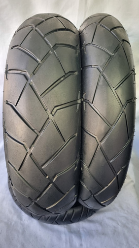 Par De Pneu Dunlop Trailmax 160/60 17 E 120/70 17 Usado (Usado)