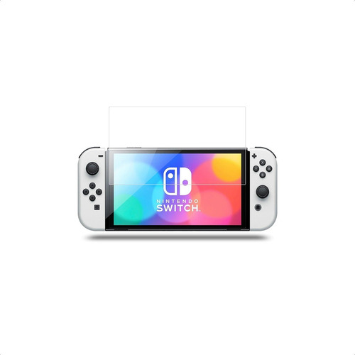 Imagen 3 de 4 de Lamina Protectora Para Nintendo Switch Oled Vidrio Templado