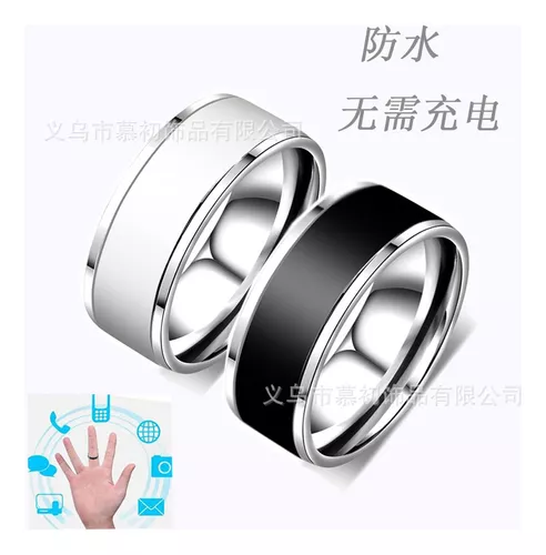 PEZAL NFC R5 Smart Ring IC/ID/NFC Lector, anillo inteligente para hombre,  dispositivo NFC portátil digital, compatible con llamadas virtuales y SOS,  compatible con iOS y Android (Ring,S) : : Electrónicos