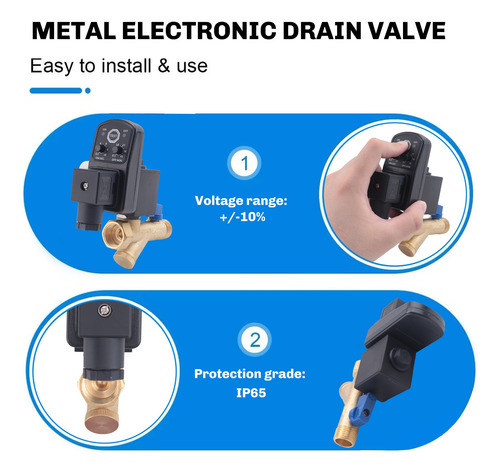 Compresor De Aire Ac 220 V 1/2 Pulgada Con Temporizador Elec