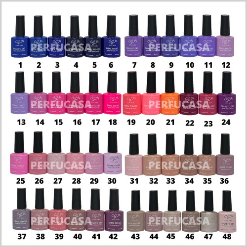Kit 6 Esmaltes Semipermanente City Girl Uvled