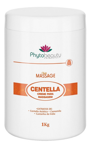 Creme Redutor Massagem Com Centella Asíatica 1kg Phytobella