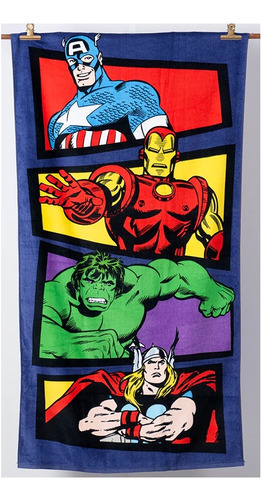 Toalla De Baño Infantil 70x140 De Avengers Juntos