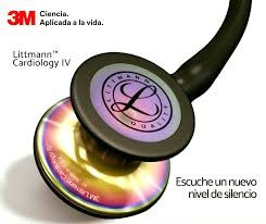 Imagen 1 de 3 de Estetoscopio Littmann 3m Cardiology Iv Negro Completo