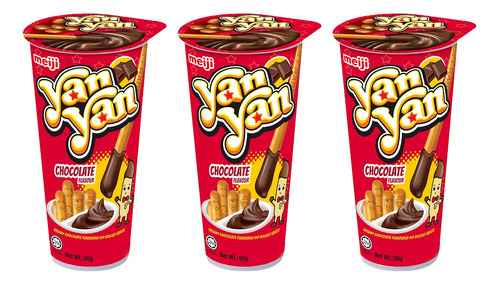 Pack X3 Yan Yan Sabor Chocolate 50g - Lireke