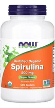 Comprar Spirulina Orgânica 500mg Now Foods 500 Tablets