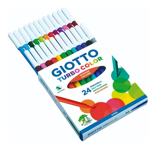 Marcadores Turbo Color Giotto 24 Colores 