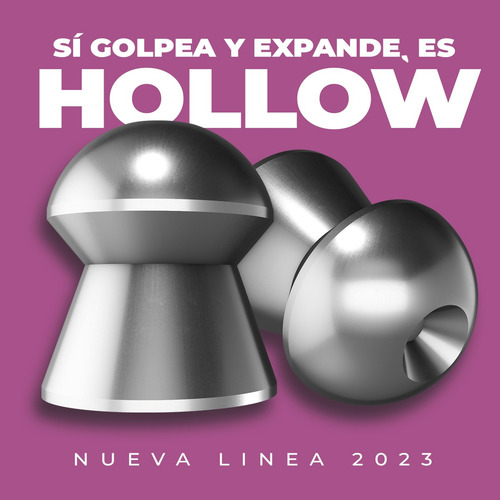 Imagen 3 de 10 de Balines Apolo Domed Hollow 5.5 Mm X500 Aire Comprimido Caza