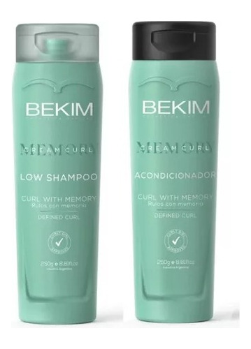 Shampoo + Acondicionador Curly X 250g. Bekim.