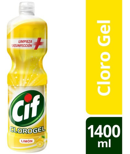 Cif Clorogel Limpiador Y Desinfectante Limón 1400ml