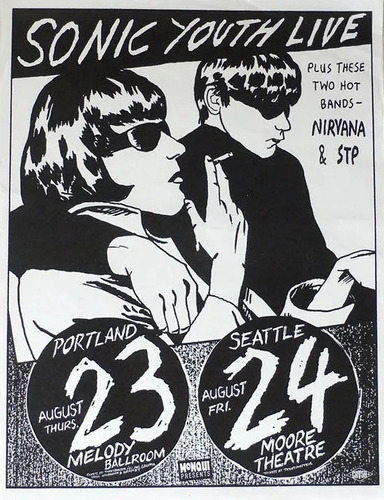 Poster Vintage - Sonic Youth Show 30x45cm Plastificado