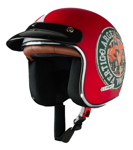 Casco Moto Abierto Vértigo Vintage Edición Especial. Tienda