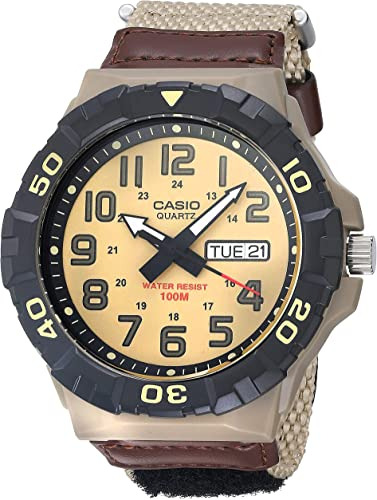 Casio Banda De Velcro Para Exteriores, Caqui, Militar