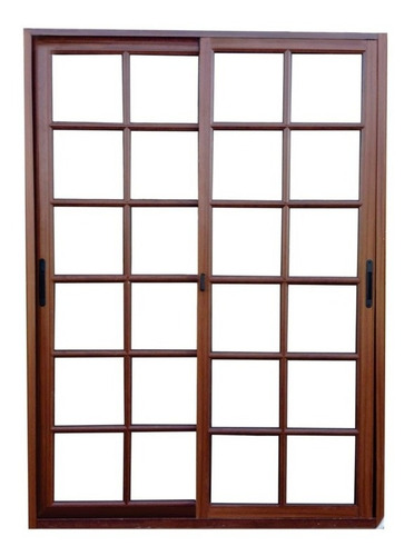 Ventanas De Aluminio Coloniales 1.20 X 1.0 Simil Madera