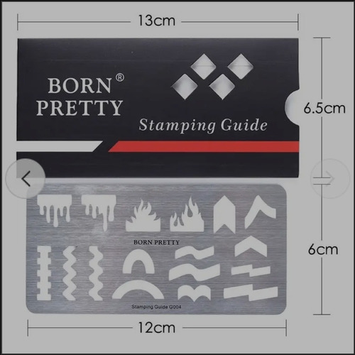 Placas Guias Para Stamping En Uñas Bornpretty Originales