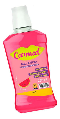 Enxaguante Bucal Com FlĂșor Carmed Melancia 250ml