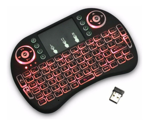 Mini Teclado Inalámbrico Para Tv Con Mouse Touchpad