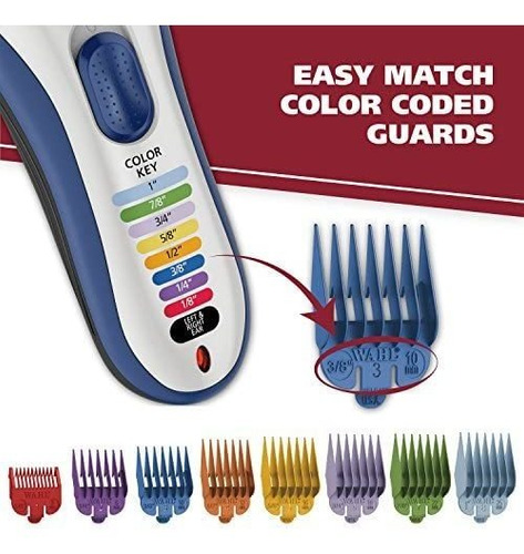 Imagen 5 de 9 de Wahl Color Pro Cortapelos Y Recortadora De Cabello Peines De