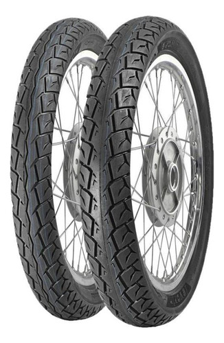 Par Pneu Moto 80/100-18 E 100/90-18 Levorin Uso C/ Câm