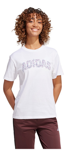 Playera adidas Casual Tech Illustrate Mujer Blanco Jj4043