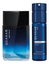 Comprar Combo Quasar Deep Blue Des Col 100ml + Body Spray Quasar Blue 100ml Kit Presente Masculino O Boticário