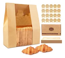 Comprar 50 Bolsas De Pan Para Pan Casero, Bolsas De Pan De Papel De 