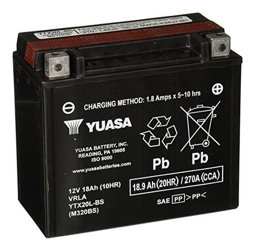 Yuasa Yuam320bs Ytx20l-bs Bate