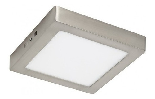  Plafon Cuadrado Led 18w Niquel Calido/frio Pl222218 Candil