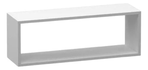 Nicho Retangular 100x30x20 Decoração Sala Escritório Branco Branco