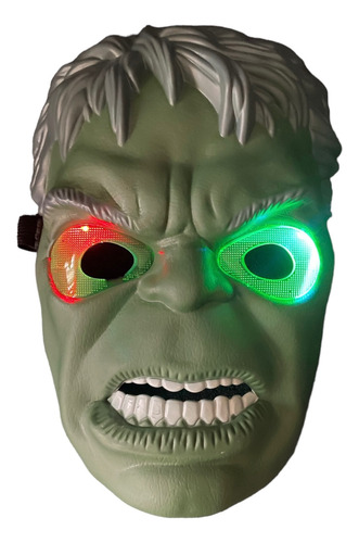 Máscara De Hulk Con Luz Para Disfraz De Niño