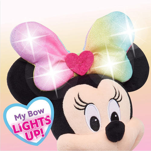 Minnie Mouse Sparkle And Sing, Peluche De 13 Pulgadas Con Lu