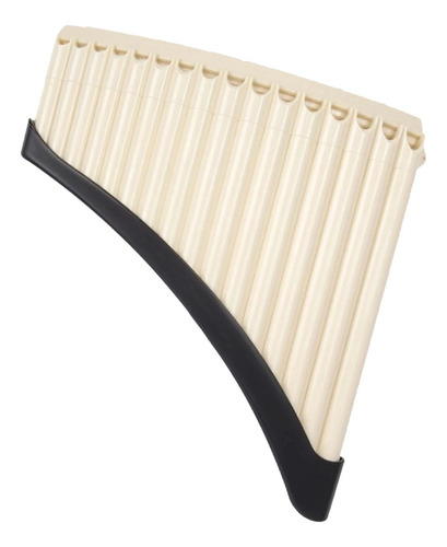 Pan Pipe Instrumento Clave De Instrumento 16 Tubos Beige