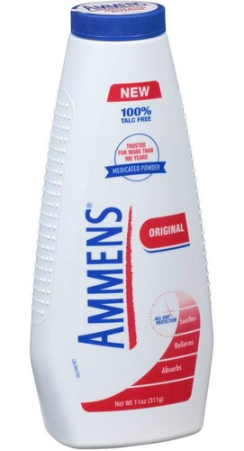 Ammens Original Medicinal En Polvo, Talco Fórmula Libre, 11