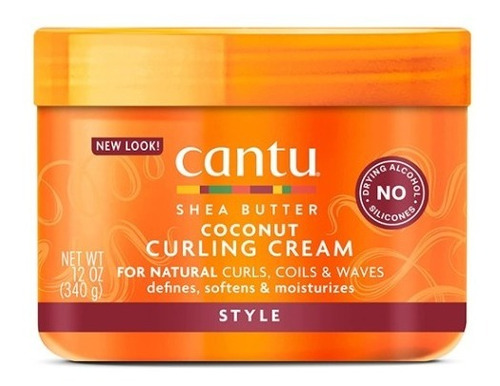 Cantu Coconut Curling Cream Crema Para Definir Rizos Coco 