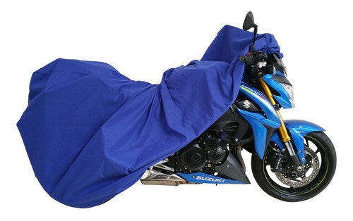 Capa Para Moto Protege De Poeira Sol Anti Riscos G Cor Azul