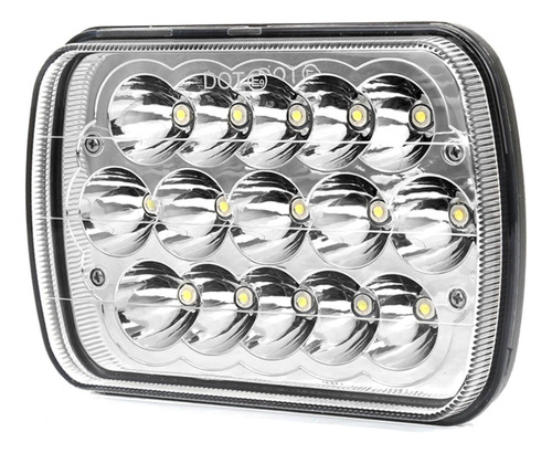 Faro Led H654 45w 5x7 Pulgadas 15 Led Aro Luz Dual 1 Pza