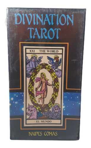 Cartas Tarot Comas Divination Xxi El Mundo Naipes Baraja