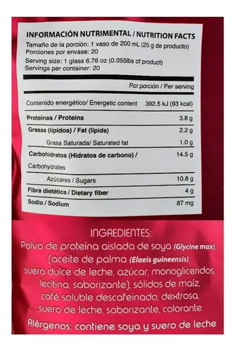 Soyalac Bebida En Polvo Sabor Capuchino 500 G