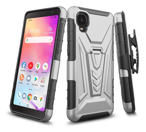 Funda Para Alcatel Tcl A3 A509dl A30 Clip Cinturon Hibrido