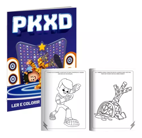 Pkxd Livrão De Atividades E Personagens Para Colorir Com 64 Paginas + 50  Adesivos, Livro Pk Xd Jogo Online Infantil, Pk Xd Para Colorir Culturama