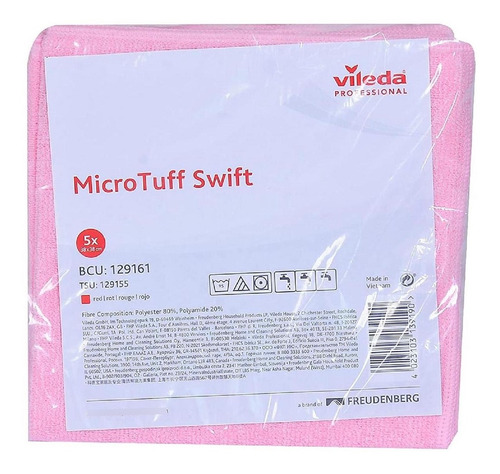 Paño Absorbente De Microfibra Rosa Vileda Professional