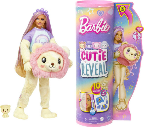 Barbie Cutie Reveal Muñeca Playeras Tiernas León Para Niñas 