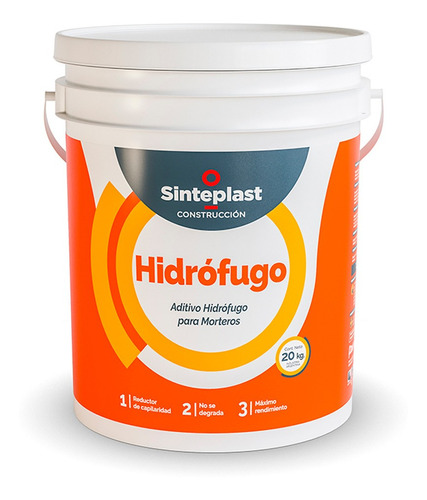 Aditivo 20 Kg Sinteplast Antihumedad Hidrofugo De Morteros