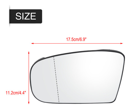 Espejo Retrovisor Gran Angular Para Mercedes W220 W215