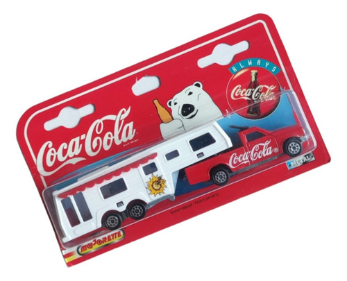 Camioneta Coca-cola Con Trailer Casa Carrocasa Majorette